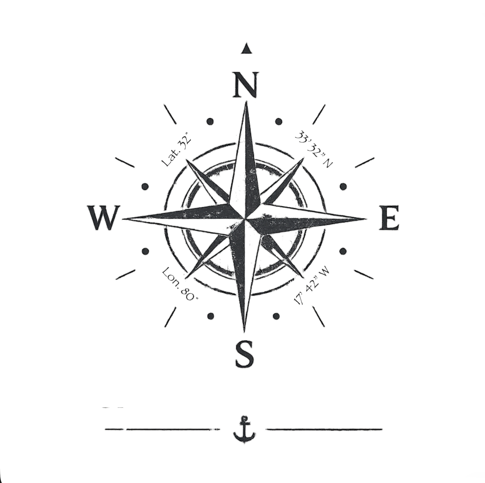 Baboon Compass LatLon V2 Transparency NoSlogan