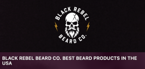 Black Rebel Beard Co logo and brand preview
